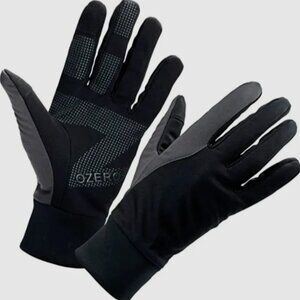 OZERO BLACK WINTER THERMAL GLOVES- WATER RESISTANT, WINDPROOF, TOUCH SCREEN, L